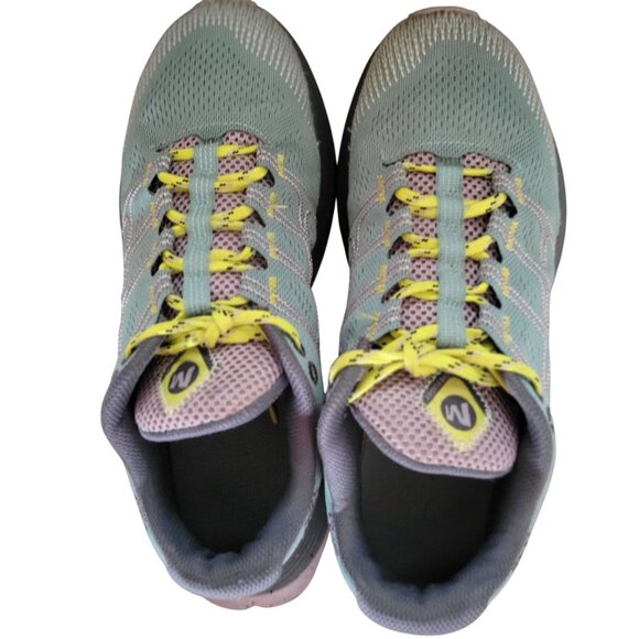 Merrell Moab Flight Trail Running /Hiking Green/Grey SZ 7 - Picture 8 of 11
